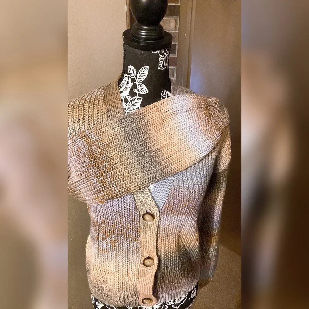 Rewind Boho Button Front Cardigan - Picture 4 of 6